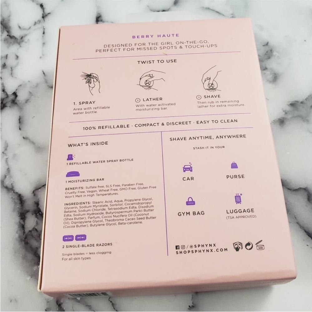 🌻3/$20 🆕 Sephora Sphynx All-in-One Portable Razor Travel Women’s Razor - Picture 8 of 16